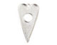 Nunn Design Sterling Silver (plated) Grande Heart Bezel Toggle 52x29mm