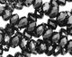 Jet Hematite Crystal Faceted Rondelle 8mm