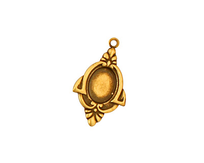 Stampt Antique Brass Voque Oval Setting 6x8mm