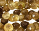 Smoky Quartz (yellow) Faceted Onion 9-10x8-9mm