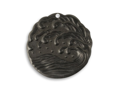 Vintaj Arte Metal Ocean Surf Pendant 26mm