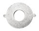 Nunn Design Antique Silver (plated) Flat Grande Circle Tag Toggle Link 38x30mm