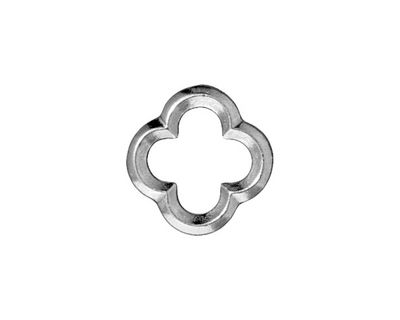 TierraCast Rhodium (plated) Medium Quatrefoil Link 16mm