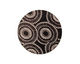 Lillypilly Black Dandelion Anodized Aluminum Disc 25mm, 22 gauge