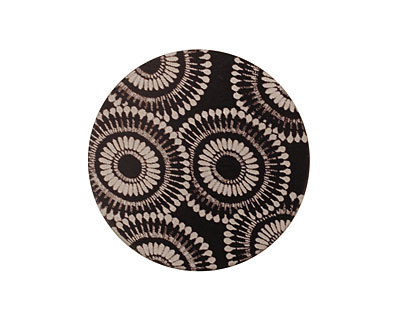 Lillypilly Black Dandelion Anodized Aluminum Disc 25mm, 22 gauge