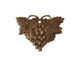 Vintaj Natural Brass Harvest Grapes 25x19mm