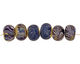 Humble Beads Polymer Clay Navy Tiny Disk 7x10-11mm