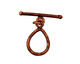 Missficklemedia Patinated Chestnut Oval Toggle Clasp 20x12mm, 24mm bar