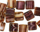Czech Glass Raisin Square 10mm