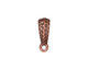 TierraCast Antique Copper (plated) Hammertone Bail 5x18mm