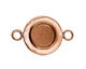 Copper Lipped Circle Bezel Link 18mm