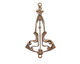Stampt Antique Copper (plated) Nouveau Drop Connector 23x32mm