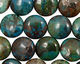 Chrysocolla Puff Coin 13-14mm