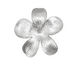 Ezel Findings Rhodium (plated) 5 Petal Flower Link 27mm