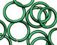 Green Anodized Aluminum Jump Ring 18mm, 12 gauge (13.1mm inside diameter)