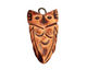 Earthenwood Studio Ceramic Rusty Small Owl Charm 17x31mm
