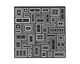 Lillypilly Black Deco Rectangle Anodized Aluminum Sheet 3"x3", 22 gauge