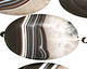Black Sardonyx Flat Oval 40x25mm