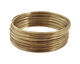 Remembrance Stainless Steel Memory Large Wire Harvest Gold Bracelet 1 oz.