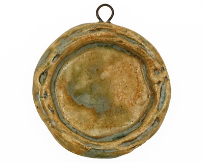 Gaea Ceramic Celedon on Buff Round Bezel 29mm