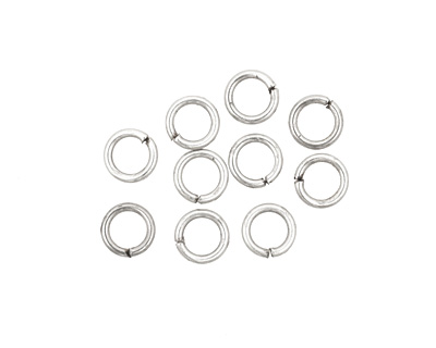 Antique Silver (plated) Round Jump Ring 6mm, 18 gauge
