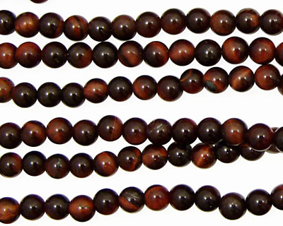 Red Tiger Eye Round 4mm