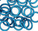 Blue Anodized Aluminum Jump Ring 14mm, 14 gauge (9.6mm inside diameter)