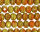 Czech Glass Pumpkin Patch Fire Polished Rondelle 6x9mm