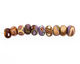 Humble Beads Polymer Clay Kiss in the Garden Disk 8-9x12-13mm