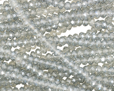 Glacier Crystal Faceted Rondelle 3mm