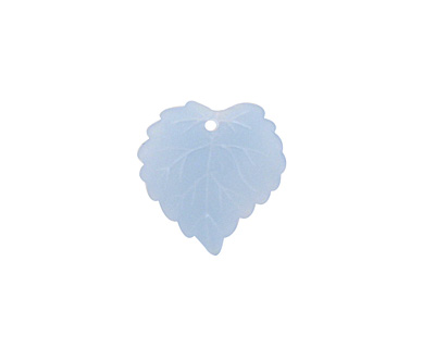 Matte Light Sapphire Lucite Ivy Leaf 16mm