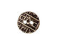 TierraCast Antique Brass (plated) Round Coin Button 18mm