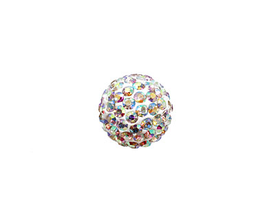 Crystal AB Pave Round 12mm (1.5mm hole)