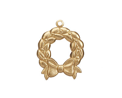 Brass Wreath 18x23mm