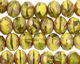 Czech Glass Retro Chartreuse Fire Polished Rondelle 5x7mm