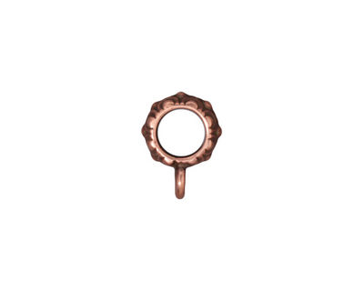 TierraCast Antique Copper (plated) .25 ID Oasis Bail 4x13mm
