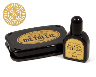 StazOn Metallic Gold Pad & Inker