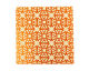 Lillypilly Orange Starburst Anodized Aluminum Sheet 3"x3", 24 gauge