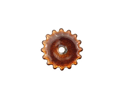 C-Koop Enameled Metal Wisteria Purple Small Closed Gear 16mm
