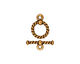 TierraCast Antique Gold (plated) Twisted Toggle Clasp 14x10mm, 15mm Bar