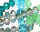 Sea Breeze Crystal Mix Faceted Rondelle 8mm