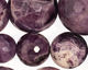 Dogtooth Amethyst Faceted Round Graduated 12-28mm