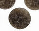 Smoky Agate Druzy Coin 25mm