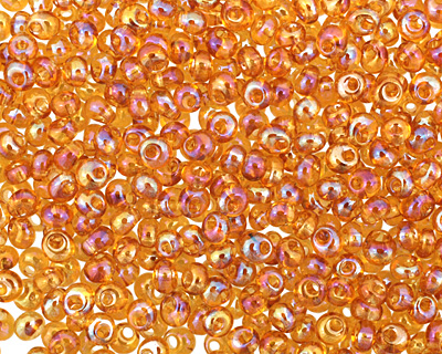 TOHO Transparent Rainbow Topaz Magatama 3mm Seed Bead