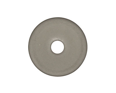 Transparent Black Recycled Glass Donut 25mm