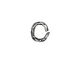 Rustic Charms Sterling Silver Open Oval Rustic O Ring 12x11mm