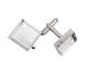 Silver (plated) Square Bezel Cuff Link 17mm