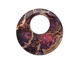 Purple Impression Jasper Coin Pendant 40mm