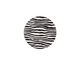 Lillypilly Black Zebra Anodized Aluminum Disc 19mm, 22 gauge