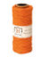 Orange Hemp Twine 20 lb, 205 ft